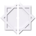 thumbnail image 1 of 38"OD x 2"ID x 21"C x 1"P Axel Architectural Grade PVC Contemporary Ceiling Medallion, Two Piece, 1 of 11