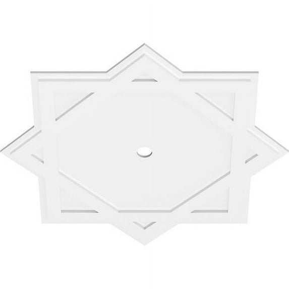 38"OD x 2"ID x 21"C x 1"P Axel Architectural Grade PVC Contemporary Ceiling Medallion