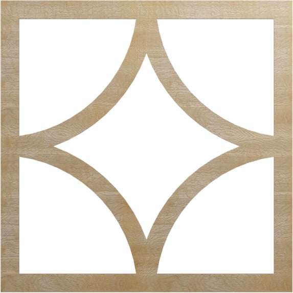 38"OD x 24 1/4"ID x 1/4"T Statesman Wood Fretwork Pierced Ceiling Medallion, Birch