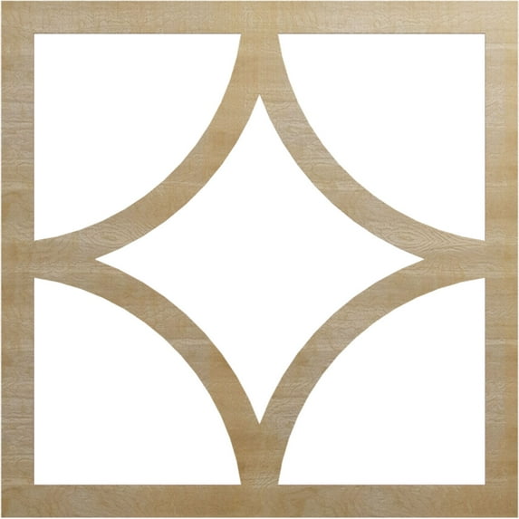 38"OD x 24 1/4"ID x 1/4"T Statesman Wood Fretwork Pierced Ceiling Medallion, Hickory