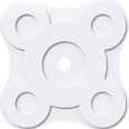 thumbnail image 1 of 38"OD x 4"ID x 13 1/4"C x 1"P Luna Architectural Grade PVC Contemporary Ceiling Medallion, 1 of 11