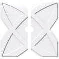 thumbnail image 1 of 38"OD x 4"ID x 13 1/4"C x 1"P Titus Architectural Grade PVC Contemporary Ceiling Medallion, Two Piece, 1 of 11