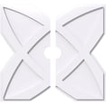 thumbnail image 1 of 38"OD x 5"ID x 13 1/4"C x 1"P Titus Architectural Grade PVC Contemporary Ceiling Medallion, Two Piece, 1 of 11