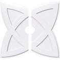 thumbnail image 1 of 38"OD x 5"ID x 14 1/4"C x 1"P Cosmo Architectural Grade PVC Contemporary Ceiling Medallion, Two Piece, 1 of 11