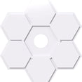 thumbnail image 1 of 38"OD x 6"ID x 13 1/4"C x 1"P Daisy Architectural Grade PVC Contemporary Ceiling Medallion, 1 of 11