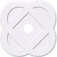 thumbnail image 1 of 38"OD x 6"ID x 15 1/4"C x 1"P Charlotte Architectural Grade PVC Contemporary Ceiling Medallion, 1 of 11