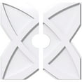 thumbnail image 1 of 38"OD x 7"ID x 13 1/4"C x 1"P Titus Architectural Grade PVC Contemporary Ceiling Medallion, Two Piece, 1 of 11
