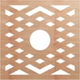 thumbnail image 1 of 38"OD x 9 7/8"ID x 3/8"T Chevron Wood Fretwork Pierced Ceiling Medallion, Cherry, 1 of 16