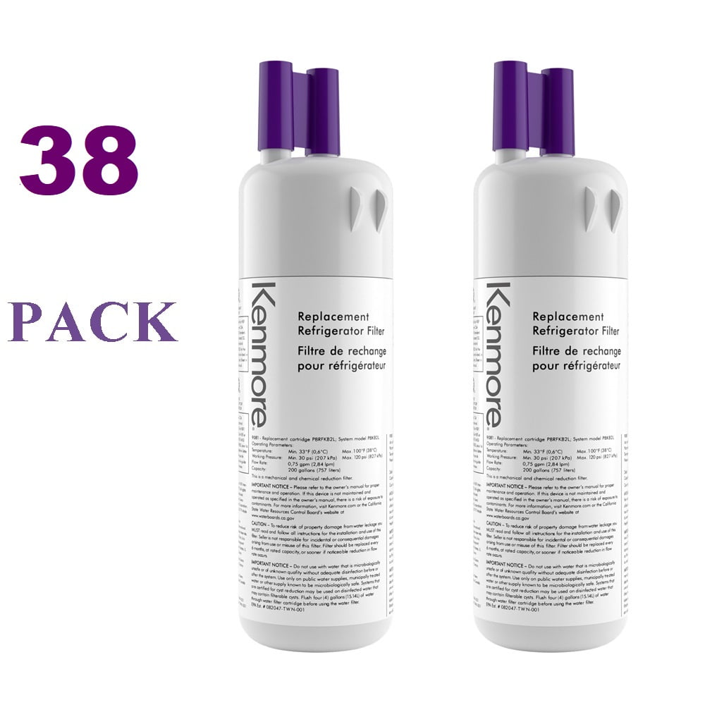 38 Pack Refrigerator Water Filter Replacement Kenmore 9081 Part for