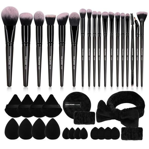 38 Pcs Makeup Brush Set Premium Synthetic Make Up Brushes Soft Foundation Powder Eyeliner Eye Shadow Makeup Brushes Professional Makeup Tool Set (Champagne)