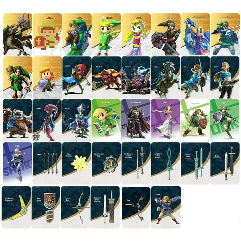 skinke flyde kæde 38 Pcs Zelda Amiibo NFC Cards, Zelda & Loftwing NFC Tags Amiibo Card  Compatible with Amibo Legend of Tears of the Kingdom - Walmart.com