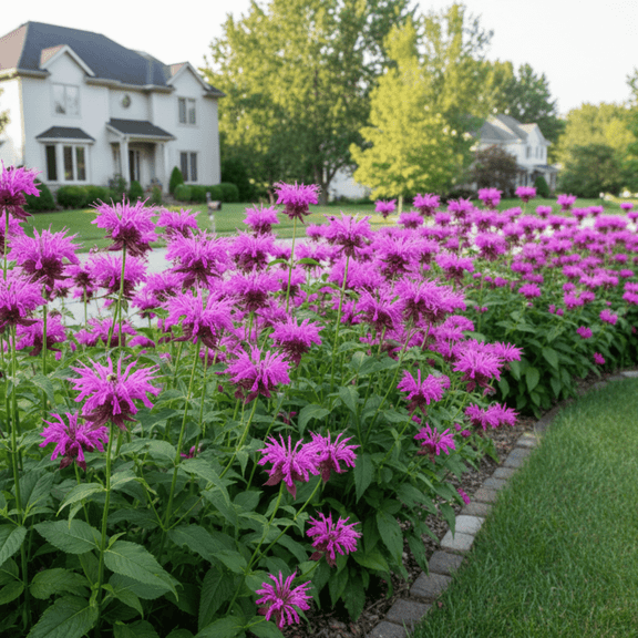 38 Perennial Monarda 'Purple Rooster' Bee Balm Bergamot Landscape Plants Flowers Herbs - Deer Resistant - Pollinator