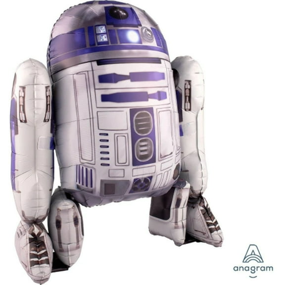 38 STAR WARS R2D2 AIRWALKERS Large Shape Foil Mylar Balloon Party Supplies Decorations