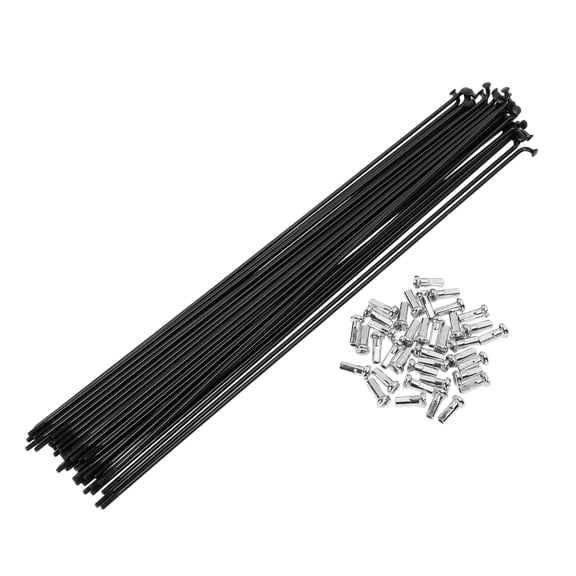 38 Set 14G Bicycle Spokes 235mm Bike Wheel Spokes Carbon Steel Black