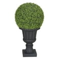 thumbnail image 1 of 38" Single Ball Topiary Boxwood Artificial Tree, 1 of 6