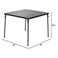38" Square Folding Card Table Portable, EasytoStore, Vinyl