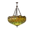 thumbnail image 1 of Meyda Tiffany - 172706 - Four Light Inverted Pendant - Tiffany Hanginghead Dragonfly - Antique, 1 of 7