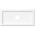 thumbnail image 1 of 38"W x 19"H x 5"ID x 13 1/4"C x 1"P Rectangle Architectural Grade PVC Contemporary Ceiling Medallion, 1 of 11