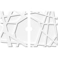 thumbnail image 1 of 38"W x 25 3/8"H x 3"ID x 13 1/2"C x 1"P Novo Architectural Grade PVC Contemporary Ceiling Medallion, Two Piece, 1 of 11