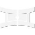 thumbnail image 1 of 38"W x 25 3/8"H x 3"ID x 8 1/4"C x 1"P Haven Architectural Grade PVC Contemporary Ceiling Medallion, Two Piece, 1 of 11