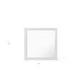thumbnail image 1 of 38" White Square Wood Framed Accent Mirror, 1 of 1