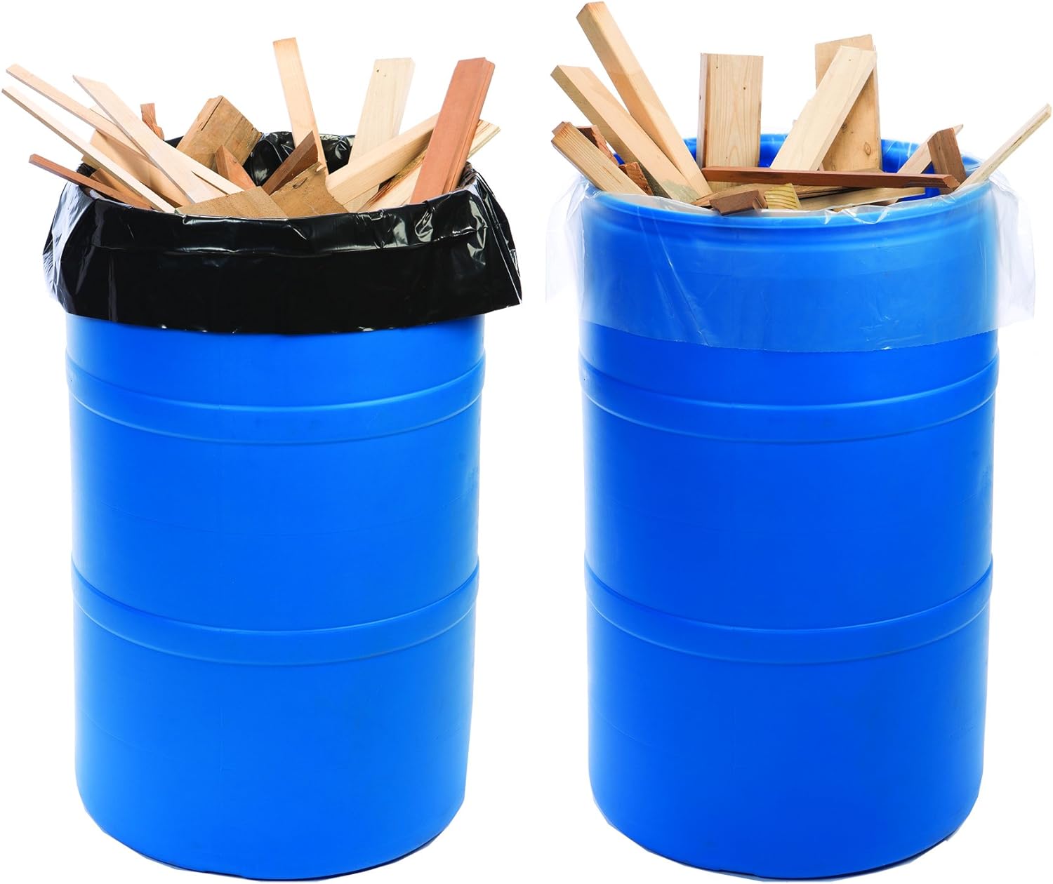 38 X 65" 4 Mil 5560 Gallon Clear Drum Liners On Roll (50 Roll) 6920