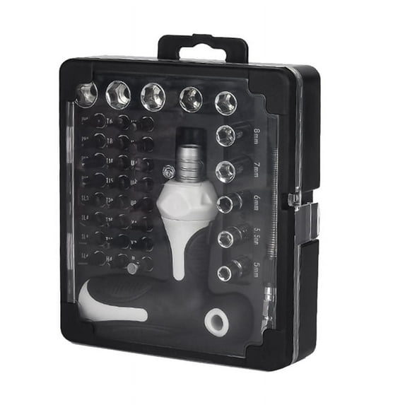 38 in 1 Screwdriver Bit Set Screwdriver Non- Handle Telescopic T-Shaped Sleeve Repair Tool