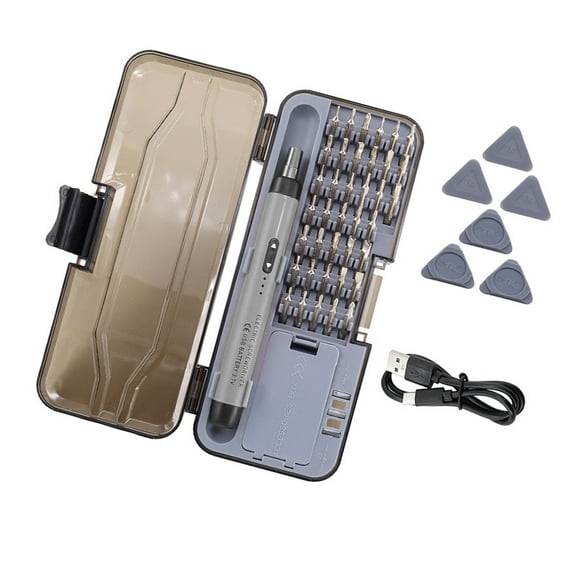 38 in 1 Rechargeable Cordless Electric Screwdriver Set Precise Power Tool Drill for Computer Repair