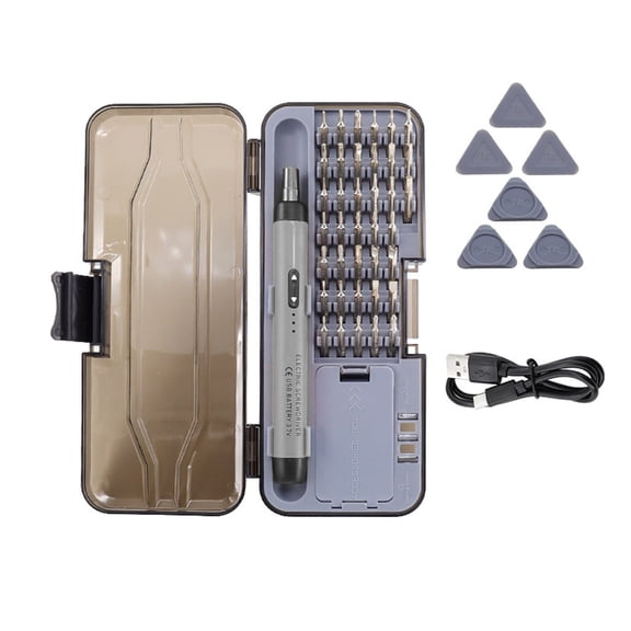 38 in 1 Rechargeable Cordless Electric Screwdriver Set Precise Power Tool Mini Drill for Mobile Phone Computer Repair