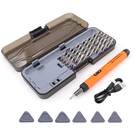38 in 1 Rechargeable Cordless Electric Screwdriver Set Precise Power Tool Mini Drill for Mobile Phone Computer Repair
