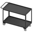 thumbnail image 1 of 38 in. 2 Shelf Stock Cart, Gray - 1200 lbs, 1 of 1