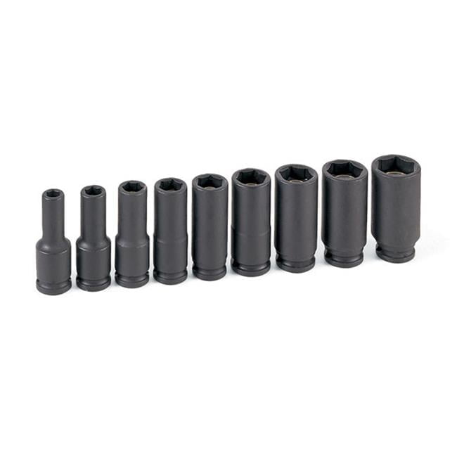 38 in. Drive 9 Piece Deep Magnetic Impact Socket Set