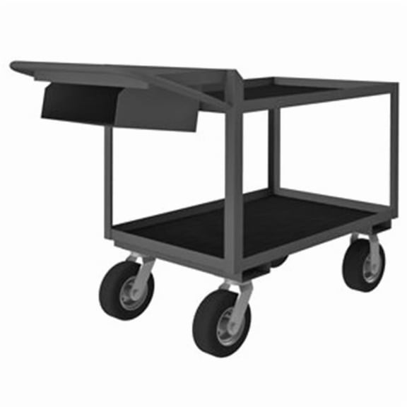 38 in. Order Picking Cart, Gray - 1200 lbs