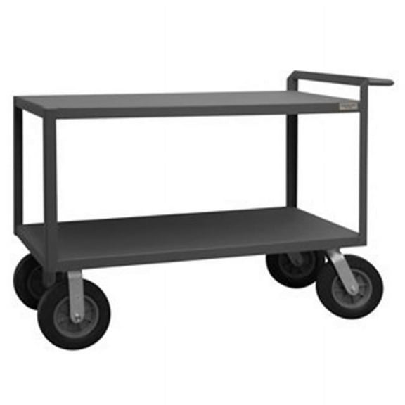 38 in. Rolling Service Cart, Gray - 1500 lbs