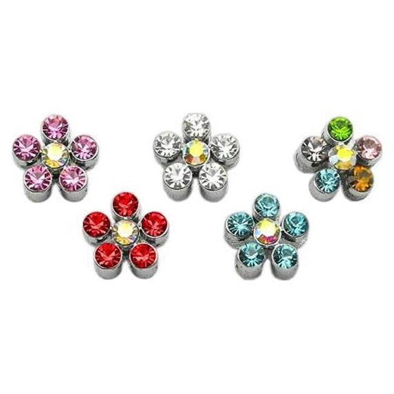 38 in. Slider Flower Charm Turquoise .38
