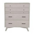 thumbnail image 1 of 38 in. Solid Wood Four Drawer Chest, Gray, 1 of 1