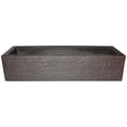 thumbnail image 1 of 38 in. Weatherproof Resin Trough Planter with Drainage Holes, Bronze, 1 of 1