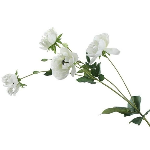 38-inch Artificial Peony Flowers with Long Stems, Realistic Fake Flowers for Home Decor, Wedding Party Arrangements, Outdoor Indoor Decoration, Fade-Resistant