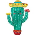 thumbnail image 1 of 38 inch Fiesta Cactus Foil Mylar Balloon - Party Supplies Decorations, 1 of 2