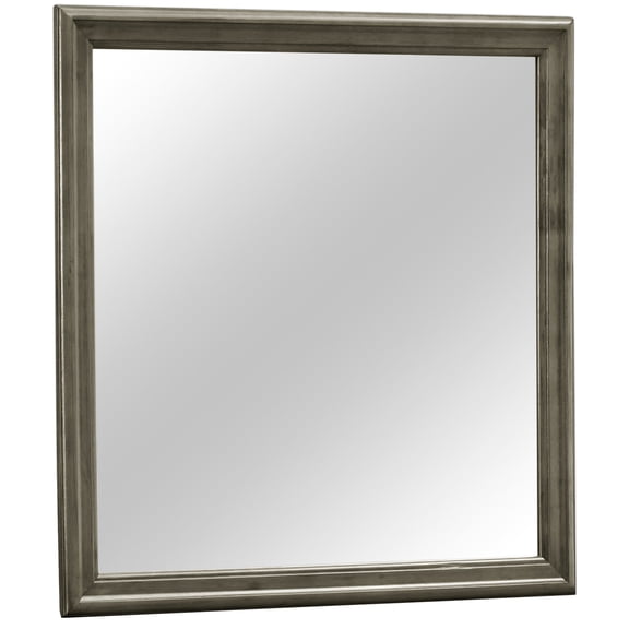 38 - inch Tall Gray Mirror / Useful for Vanity Areas