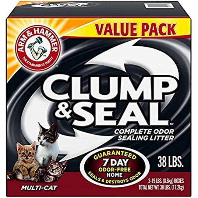 38 lbs Arm & Hammer Multi-Cat Clump & Seal Clumping Litter