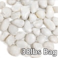 thumbnail image 1 of 38 lbs White River Rocks, 2-3 inch Polished Pebbles - Decorative White Stones for Indoor/Outdoor Use, Perfect for Plants, Vase Fillers, Aquariums, Fish Tanks, and Garden Landscaping, 1 of 8