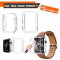 thumbnail image 1 of 38 mm/40mm/42mm/44mm TPU Protective Case - Transparent Case Cover Screen Protector For Apple Watch Series 3 4 5, 1 of 6
