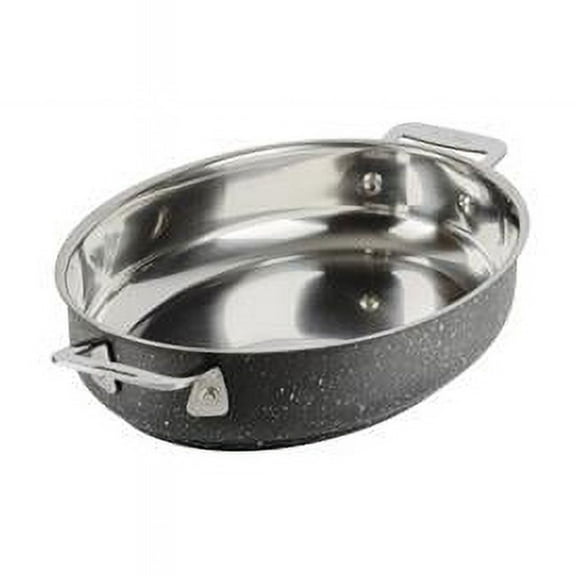 38 oz Hotstone Galaxy Cucina Oval Augratin - Induction Bottom