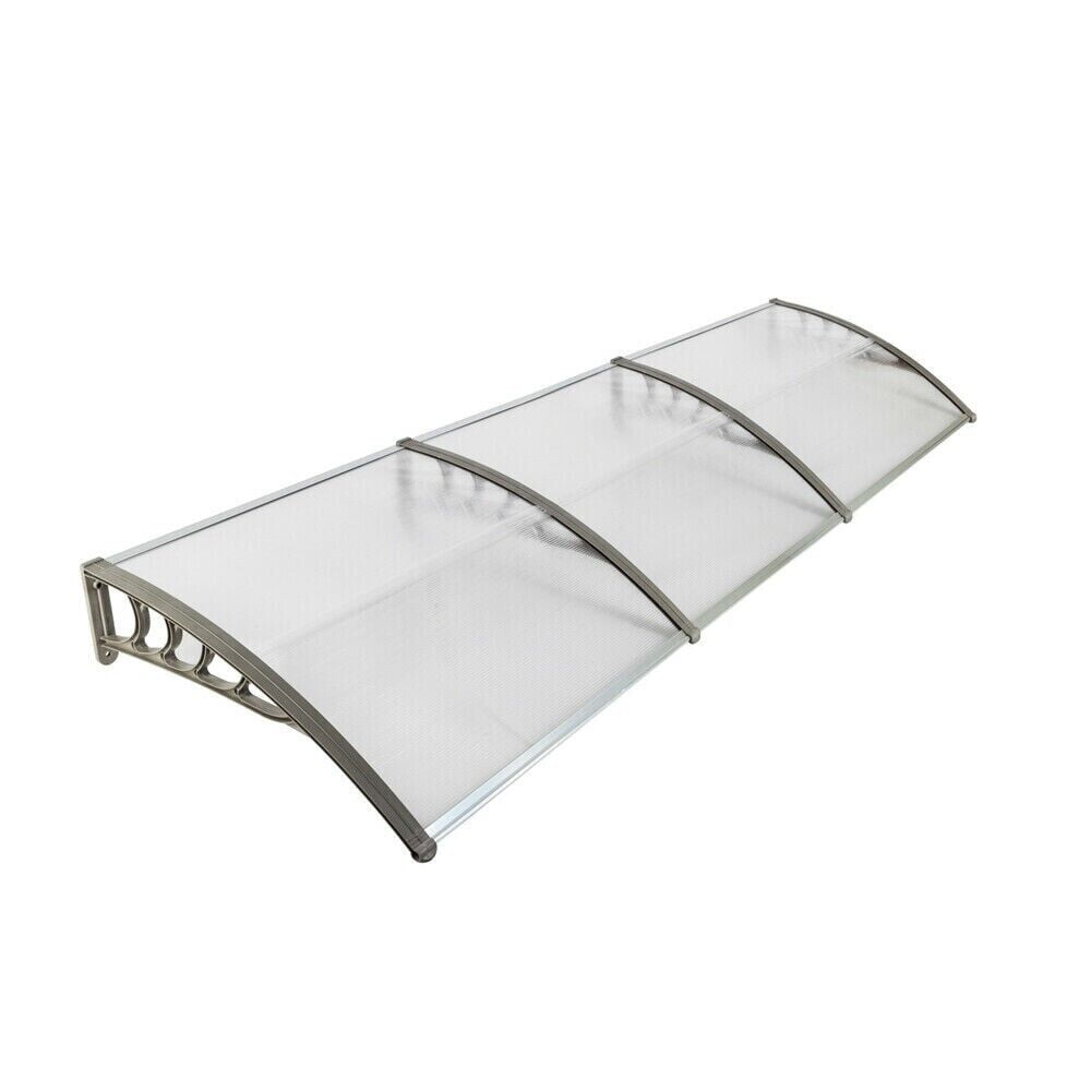 38" x 118" Clear Polycarbonate Window and Door Awning Canopy