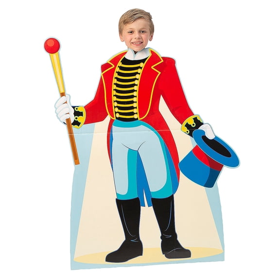 38" x 46" Carnival Ringmaster Cardboard Cutout Photo Booth Stand-In-Stand-Up