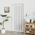 thumbnail image 1 of 38" x 80" 1-Lite Paneled PVC/Vinyl Accordion Door, 1 of 6