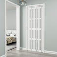 thumbnail image 1 of 38" x 80" 4-Lite Paneled PVC/Vinyl Accordion Door, 1 of 7