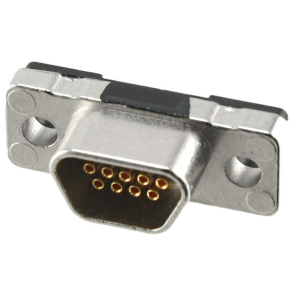 380-009-213L001 Connector D-Type, Micro-D Receptacle, 9 Position PNL MT SLDR :RoHS