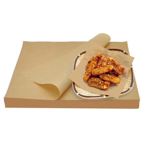 380 PCS 9.05x9.05 Inch Parchment Paper Sheets , Unbleached Parchment Paper for Baking, Non-Stick Precut Parchment Sheets for Baking Grilling Frying Steaming